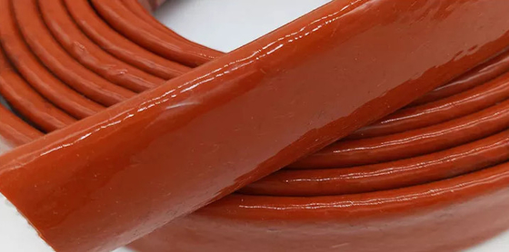 العزل الحراري درع النار كم سيليكون المغلفة الألياف الزجاجية