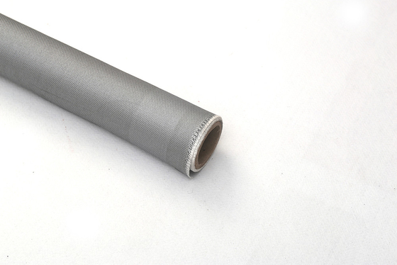 سلك فولاذي مقاوم للصدأ M850 من جانب واحد 120gsm طلاء سيليكون رمادي يستخدم في إزالة السترة وستارة الدخان