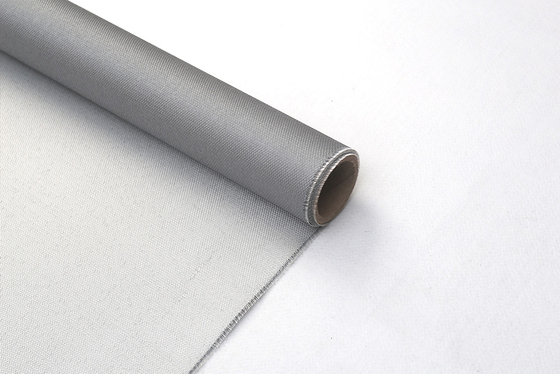 سلك فولاذي مقاوم للصدأ M850 من جانب واحد 120gsm طلاء سيليكون رمادي يستخدم في إزالة السترة وستارة الدخان